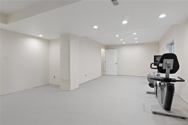 1774 Spring Water Pl, Highlands Ranch, CO 80129 - exercise area featuring recessed lighting