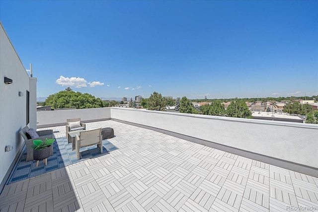 view of patio / terrace featuring an outdoor hangout area