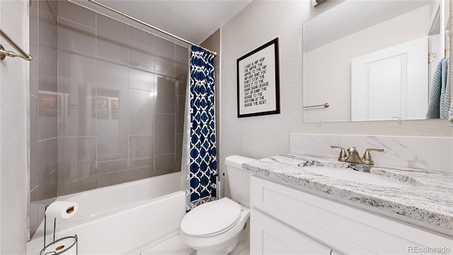 1741 W 55th Pl, Denver, CO 80221 - full bathroom featuring vanity and shower / bathtub combination with curtain