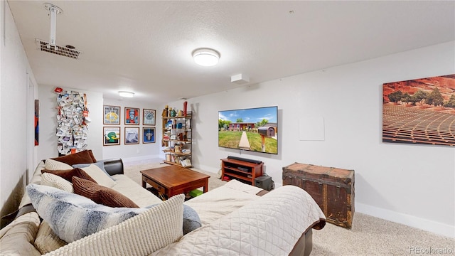 1741 W 55th Pl, Denver, CO 80221 - carpeted living area featuring baseboards