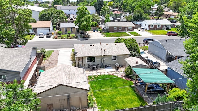 1741 W 55th Pl, Denver, CO 80221 - aerial view of residential area