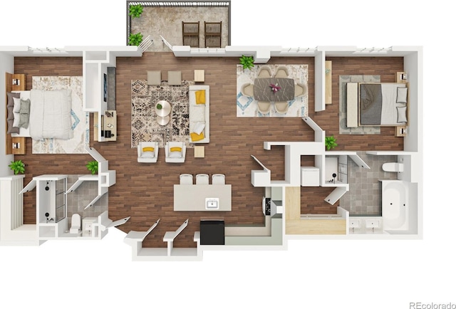 1435 Wazee St Unit 305, Denver, CO 80202 - home floor plan