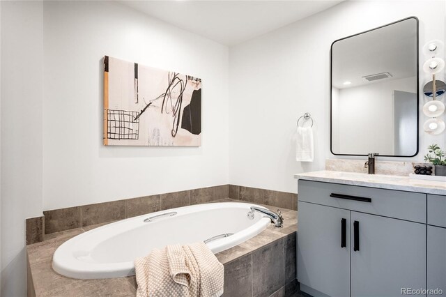 1435 Wazee St Unit 305, Denver, CO 80202 - full bathroom with vanity and a bath