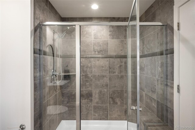 1435 Wazee St Unit 305, Denver, CO 80202 - full bath featuring a stall shower and recessed lighting