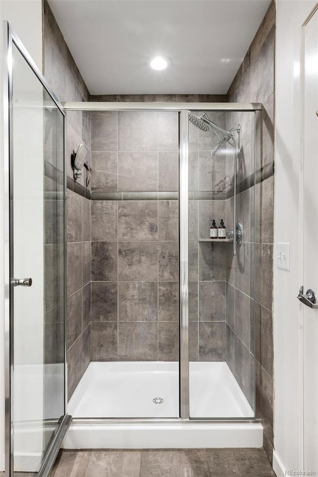 1435 Wazee St Unit 305, Denver, CO 80202 - full bath with a stall shower and recessed lighting
