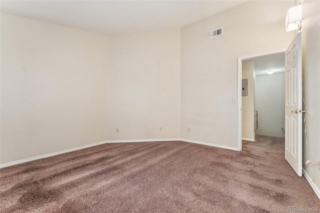 unfurnished bedroom featuring carpet flooring