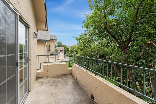 view of balcony