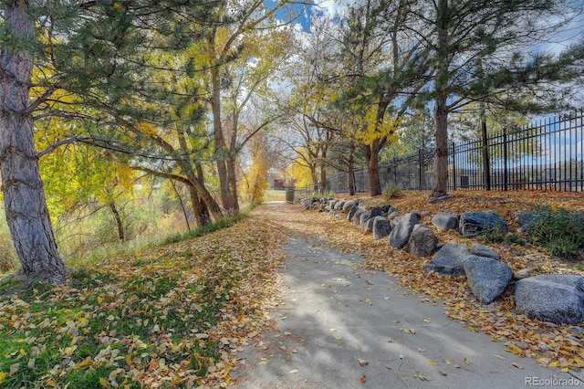 view of road