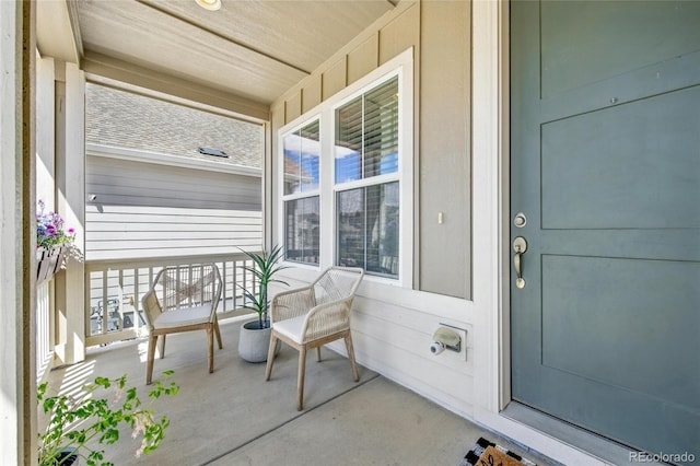 exterior space featuring covered porch