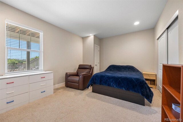 398 Midden Pl, Castle Rock, CO 80104 - bedroom featuring carpet flooring and recessed lighting