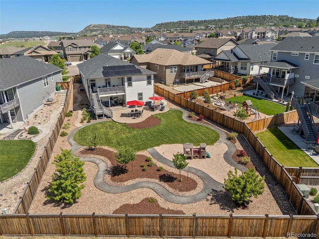 398 Midden Pl, Castle Rock, CO 80104 - aerial perspective of suburban area