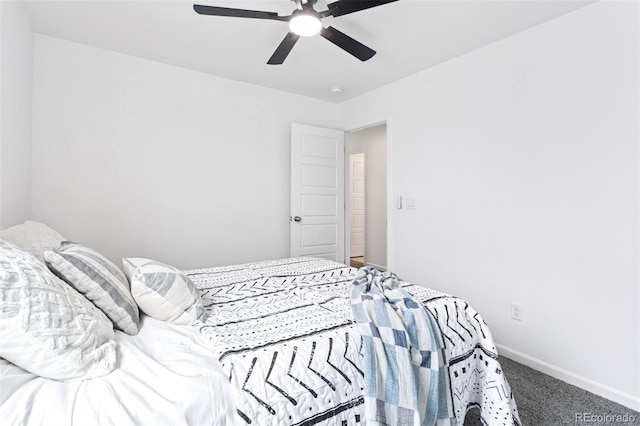 8057 Monte Vista Cir, Littleton, CO 80125 - bedroom with carpet flooring, baseboards, and a ceiling fan