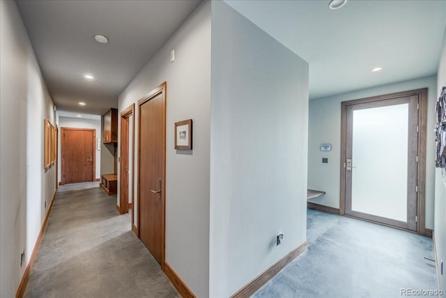 421 Z Rd, Silverthorne, CO 80498 - hallway featuring recessed lighting and finished concrete floors