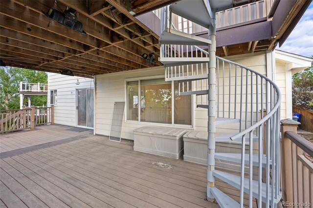 3087 Deer Creek Trl, Highlands Ranch, CO 80129 - deck with stairs