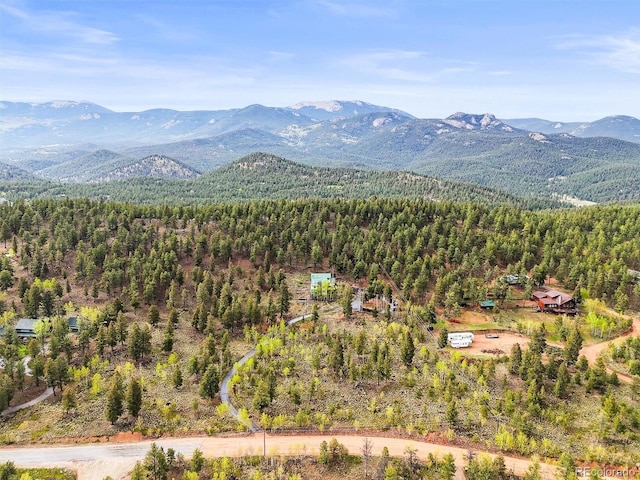 2169 Vigilante Ave, Bailey, CO 80421 - view of mountain background featuring a heavily wooded area