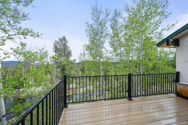 2169 Vigilante Ave, Bailey, CO 80421 - view of wooden terrace