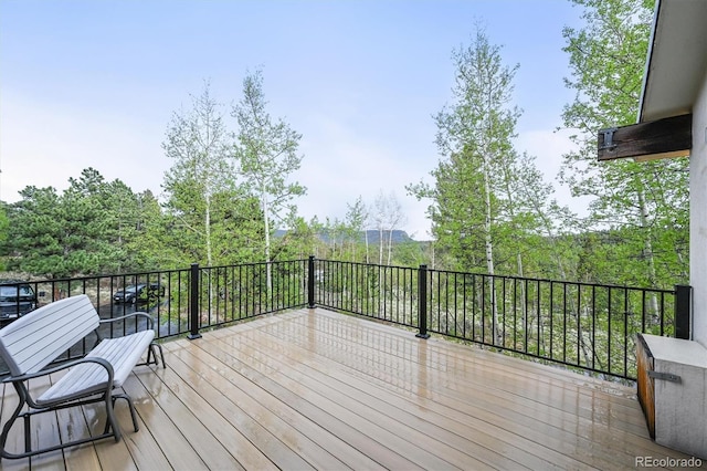 2169 Vigilante Ave, Bailey, CO 80421 - view of wooden terrace