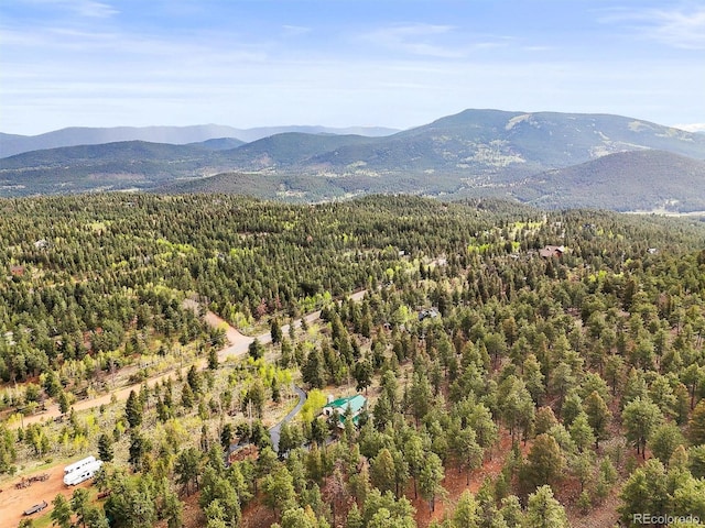 2169 Vigilante Ave, Bailey, CO 80421 - view of mountain backdrop featuring a forest