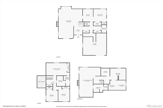 2169 Vigilante Ave, Bailey, CO 80421 - view of room layout