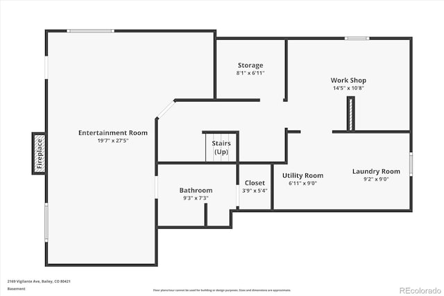 2169 Vigilante Ave, Bailey, CO 80421 - view of property floor plan