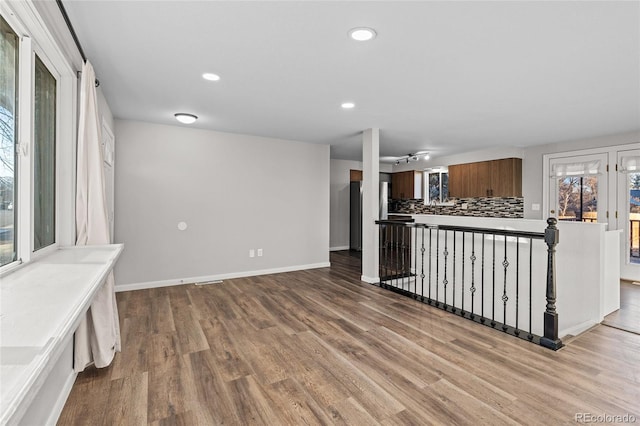 living room featuring hardwood / wood-style flooring