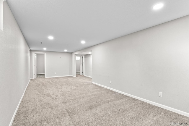 empty room with light carpet