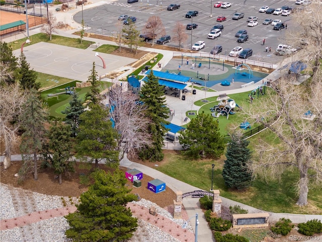 drone / aerial view