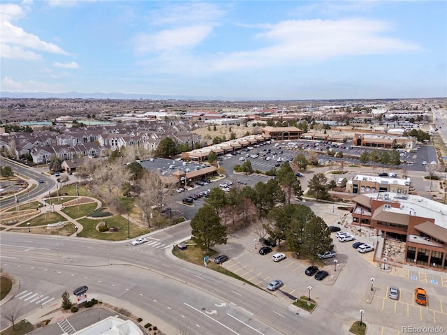 aerial view featuring a residential view