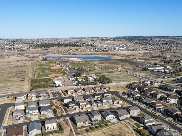 bird's eye view featuring a residential view