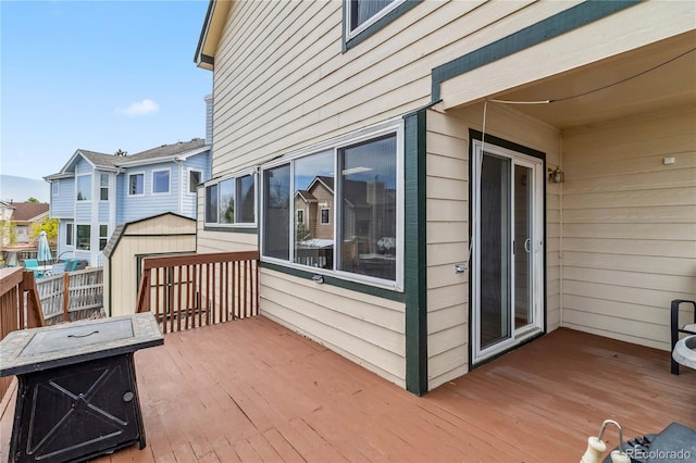 12551 W 84th Cir, Arvada, CO 80005 - wooden terrace with an outbuilding and a shed