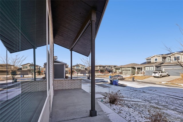 view of patio / terrace with a residential view