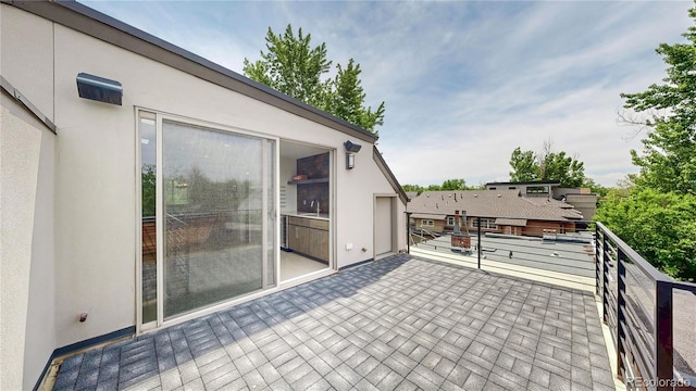 1426 S Pearl St, Denver, CO 80210 - wooden terrace with a sink