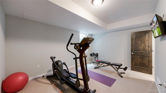 1426 S Pearl St, Denver, CO 80210 - workout area with carpet floors