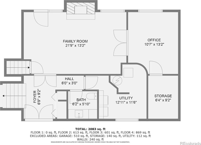 3752 S Helena Way, Aurora, CO 80013 - view of property floor plan