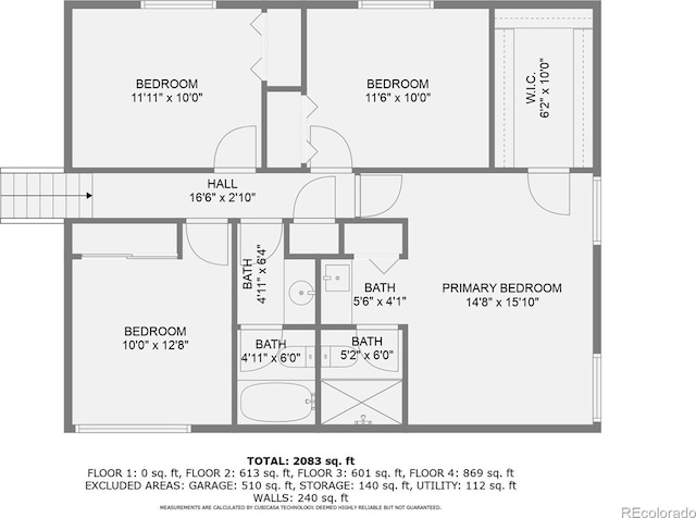 3752 S Helena Way, Aurora, CO 80013 - view of room layout