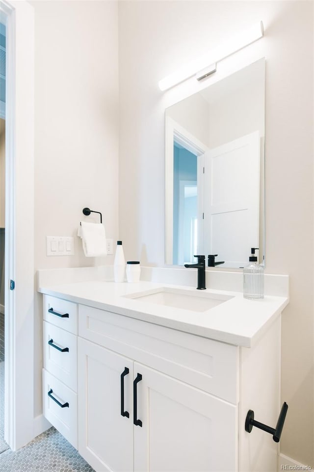 bathroom featuring vanity