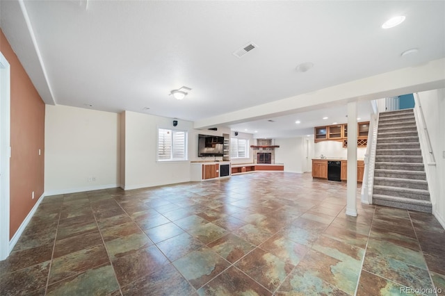 view of unfurnished living room