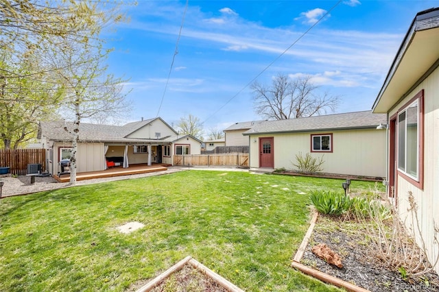 1055 Quartz St, Golden, CO 80401 - view of yard featuring a wooden deck