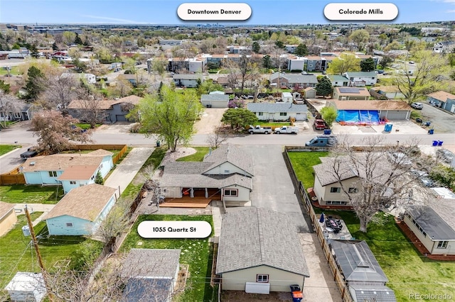 1055 Quartz St, Golden, CO 80401 - aerial view of residential area