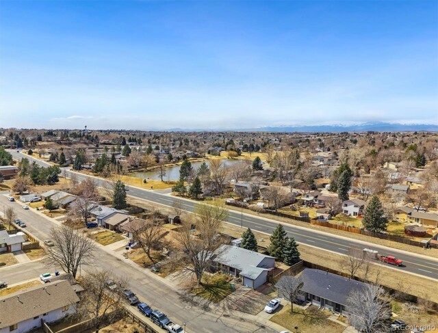 bird's eye view featuring a residential view