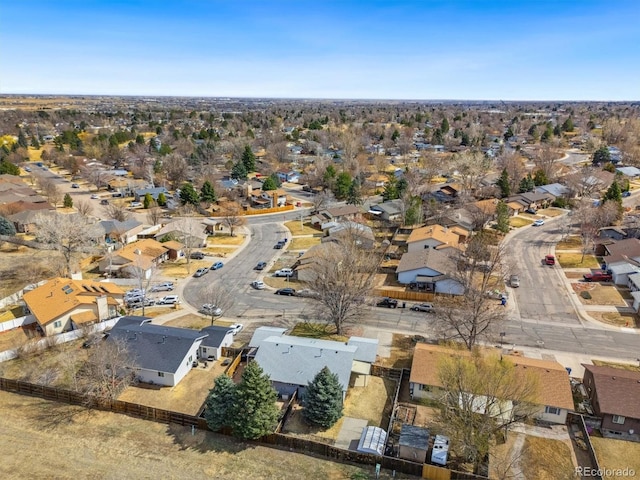 birds eye view of property featuring a residential view
