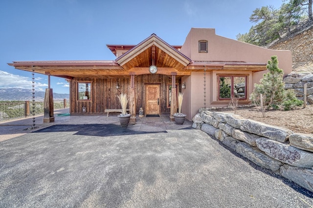 12220 Saddle Ridge Ln, Salida, CO 81201 - view of front facade with stucco siding
