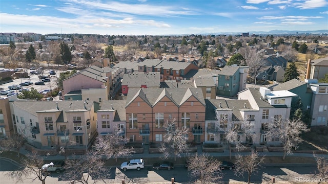 bird's eye view with a residential view