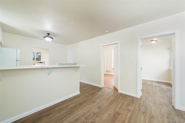 interior space with light wood-type flooring