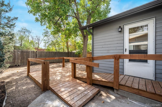 view of wooden terrace