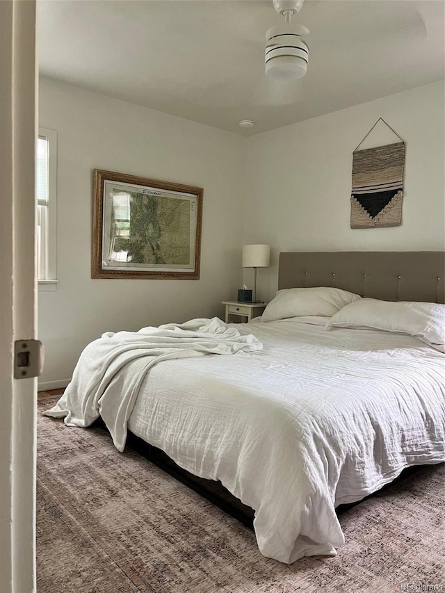 bedroom with carpet