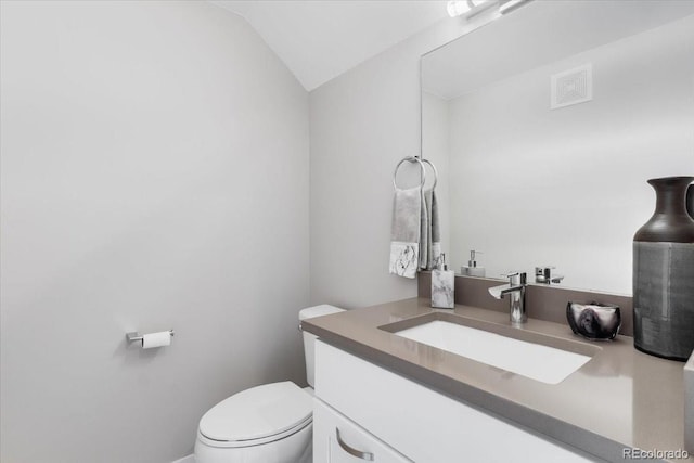 3103 W 18th Ave, Denver, CO 80204 - half bath featuring vanity and vaulted ceiling