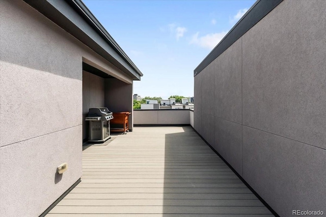 3103 W 18th Ave, Denver, CO 80204 - wooden terrace with area for grilling