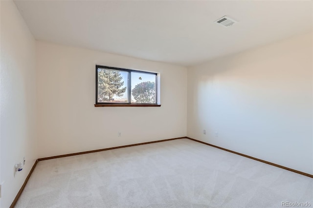 view of carpeted empty room