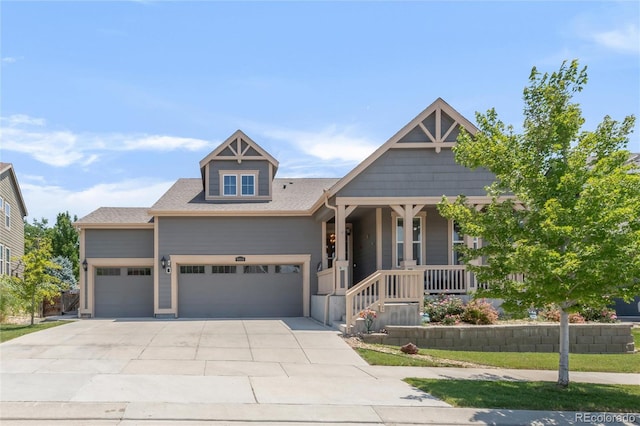 9904 Quintero St, Commerce City, CO 80022 - craftsman inspired home featuring an attached garage, concrete driveway, and a porch